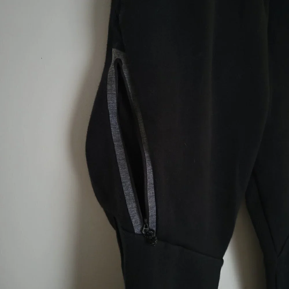 Champion Black Drawstring Elastic Waist Pull On Long Sweatpants Joggers Sz Small